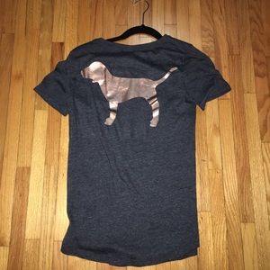 PINK Gray Tee Shirt
